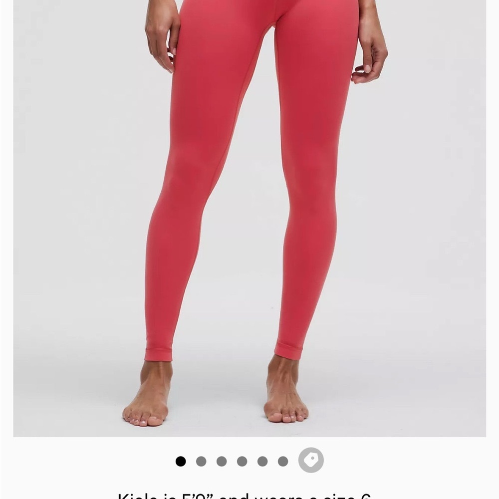 NWT Desert Red Lululemon Align 28”